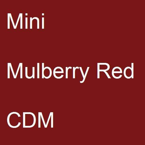 Mini, Mulberry Red, CDM.